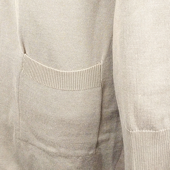 NWT Grace Karin Womens S Taupe Long Open Cardigan - Picture 7 of 9